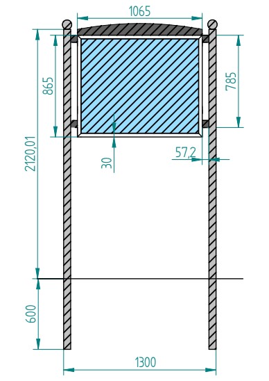 tablica informacyjna miejska City. Element małej architektury do przestrzeni miejskiej 4store.pl 