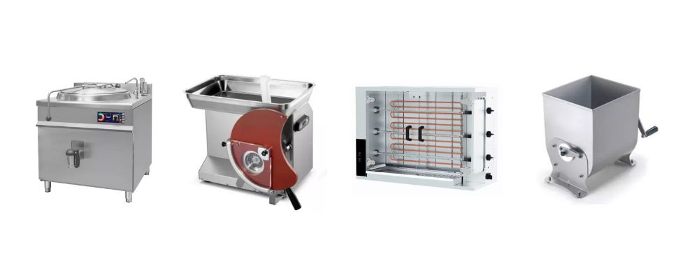 urządzenia do przetwórstwa mięsnego, kotleciarki, krajalnice