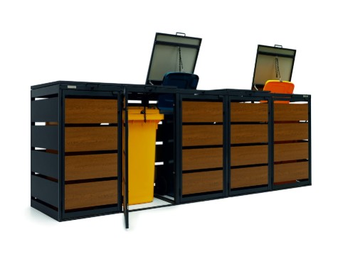 zabudowa na kosze na odpady, zabudowa, zabudowa 4store, estetyczna zabudowa