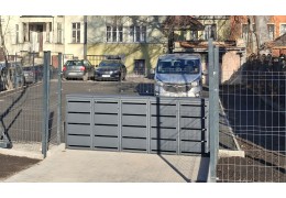 Nowoczesna zabudowa koszy na śmieci do zintegrowania z ogrodzeniem